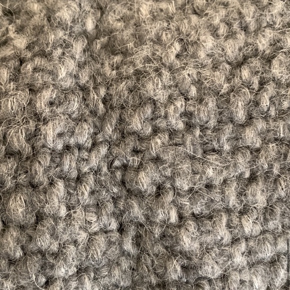 Lunya Chunky Wool Woven Belted Lounge Robe Gray XS/S Oversized, Sold Out Online - Picture 7 of 7